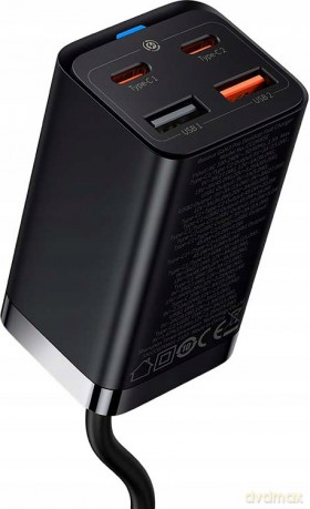 Baseus GAN3 Pro Ładowarka sieciowa zasilacz 4x USB-A USB-C PD QC4.0 65W