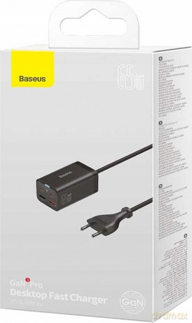 Baseus GAN3 Pro Ładowarka sieciowa zasilacz 4x USB-A USB-C PD QC4.0 65W