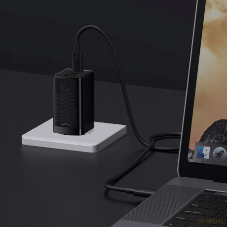 Baseus GAN3 Pro 2C+U Ładowarka sieciowa zasilacz 3x USB-A USB-C PD QC4.0 65W