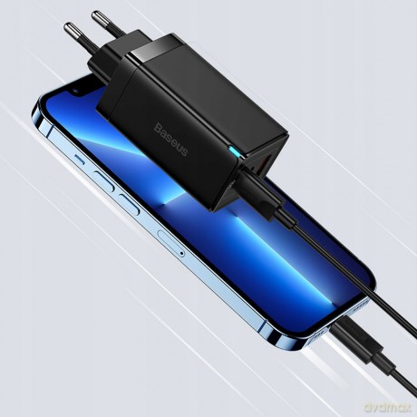 Baseus GAN3 Pro 2C+U Ładowarka sieciowa zasilacz 3x USB-A USB-C PD QC4.0 65W