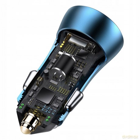 Baseus Golden Contactor Pro Ładowarka samochodowa 2x USB Huawei FCP Quick Charge 3.0 Samsung AFC 40W