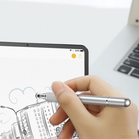 Baseus Golden Cudgel Rysik pojemnościowy Stylus Pen pióro długopis uniwersalny 2w1