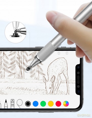 Baseus Golden Cudgel Rysik pojemnościowy Stylus Pen pióro długopis uniwersalny 2w1