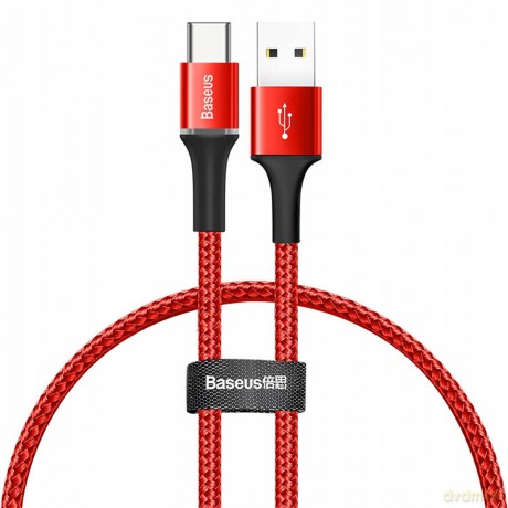 Baseus Halo Data Podświetlany kabel USB USB-C Type-C Quick Charge 3.0 25cm 3A