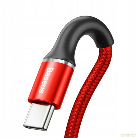 Baseus Halo Data Podświetlany kabel USB USB-C Type-C Quick Charge 3.0 25cm 3A