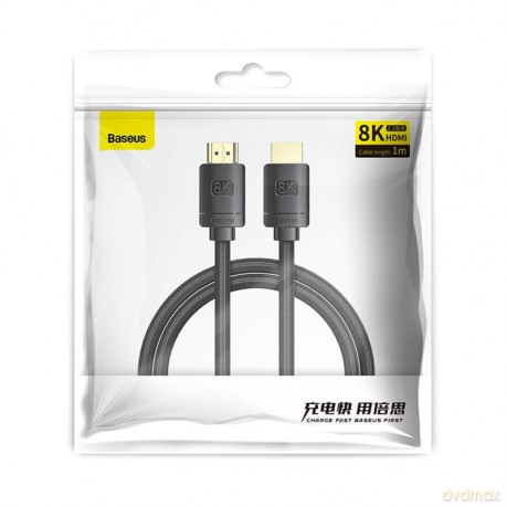 Baseus High Definition Kabel HDMI 2.1 8K 60Hz UHD 3D dynamiczny HDR 2m
