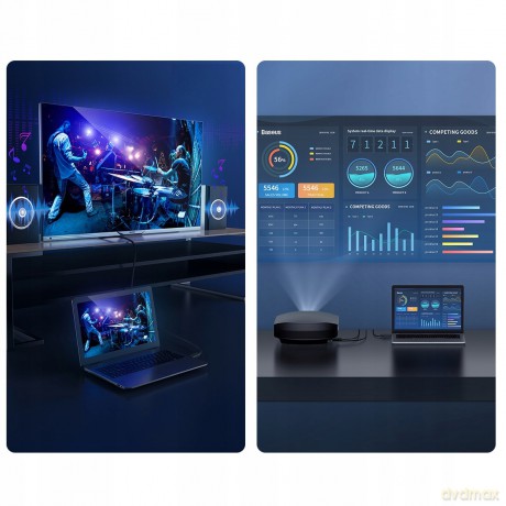 Baseus High Definition Kabel przewód HDMI - HDMI 2.0 4K60Hz FULL HD 18Gbps HDR 3m