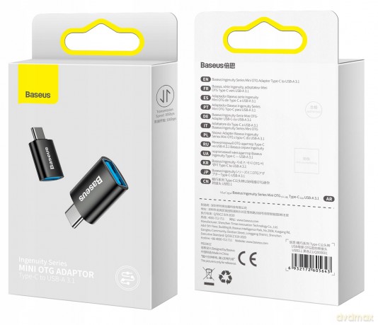 Baseus Ingenuity Series Adapter OTG Type-C do USB-A USB3.1 10GB