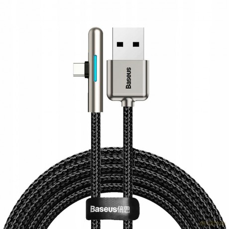 Baseus Iridescent Lamp HW Kątowy kabel USB - Type-C Huawei Super Charge 5A 40W 2m
