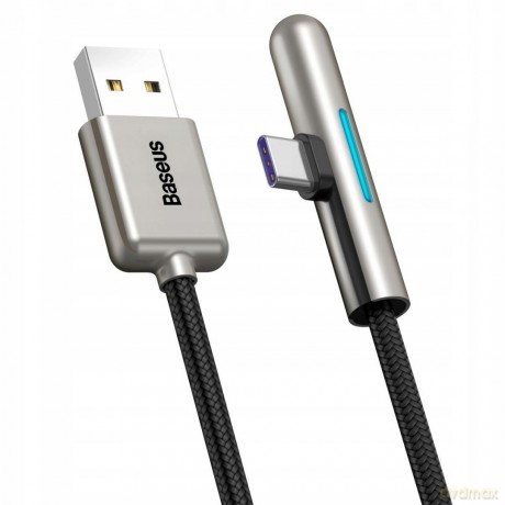 Baseus Iridescent Lamp HW Kątowy kabel USB - Type-C Huawei Super Charge 5A 40W 2m