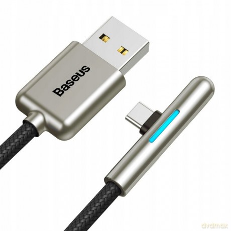 Baseus Iridescent Lamp HW Kątowy kabel USB - Type-C Huawei Super Charge 5A 40W 2m