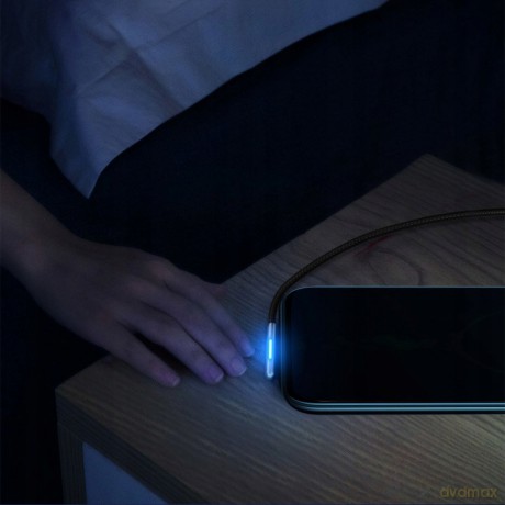 Baseus Iridescent Lamp HW Kątowy kabel USB - Type-C Huawei Super Charge 5A 40W 2m