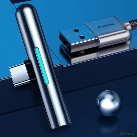 Baseus Iridescent Lamp HW Kątowy kabel USB - Type-C Huawei Super Charge 5A 40W 2m