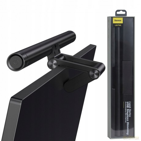 Baseus I-Wok Series Pro Lampka biurkowa na monitor komputer LED regulowana USB