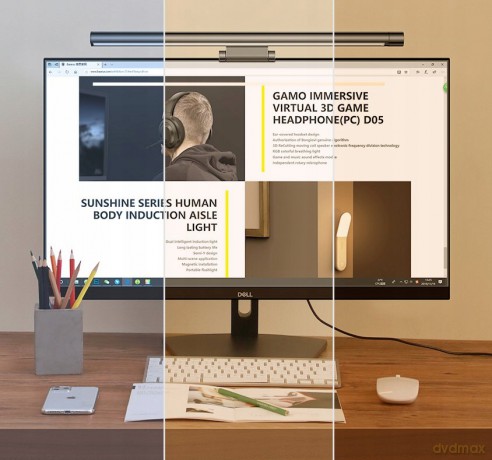 Baseus I-Wok Series Pro Lampka biurkowa na monitor komputer LED regulowana USB