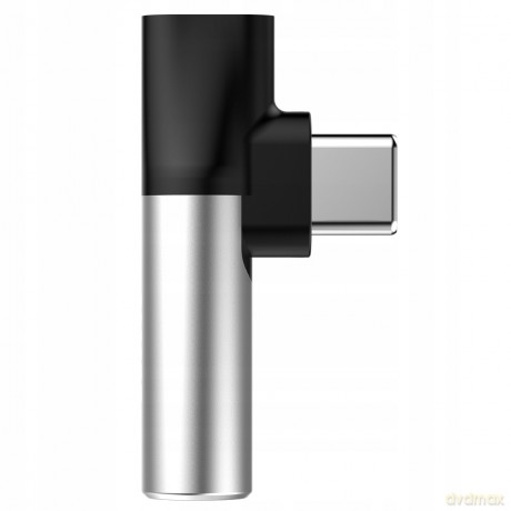 Baseus L41 Adapter audio przejściówka do słuchawek Type-C - Mini Jack 3.5mm + Type-C