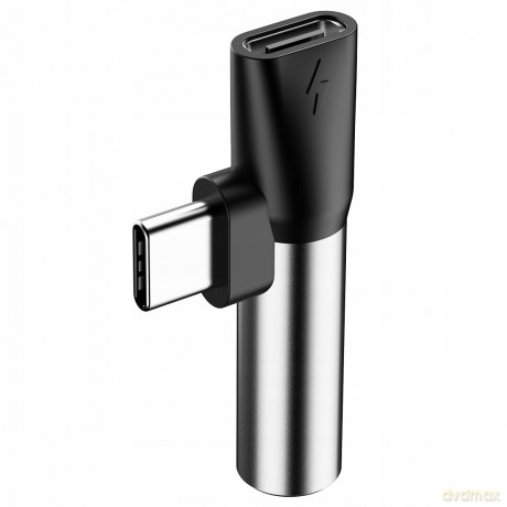 Baseus L41 Adapter audio przejściówka do słuchawek Type-C - Mini Jack 3.5mm + Type-C