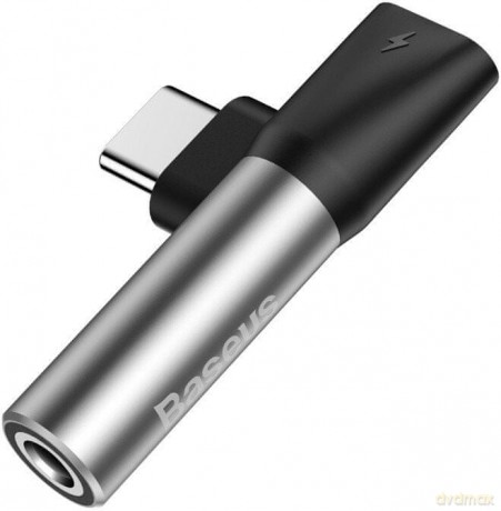Baseus L41 Adapter audio przejściówka do słuchawek Type-C - Mini Jack 3.5mm + Type-C