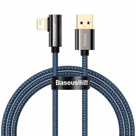 Baseus Legend Series Kabel kątowy USB - Lightning 2.4A 1m z diodą LED do iPhone