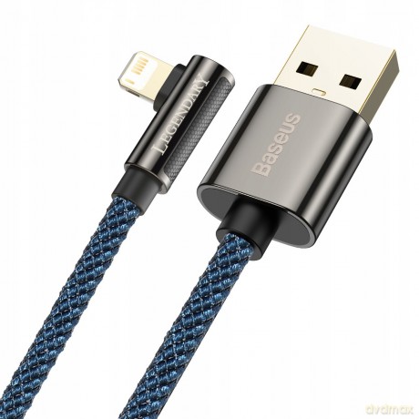 Baseus Legend Series Kabel kątowy USB - Lightning 2.4A 1m z diodą LED do iPhone