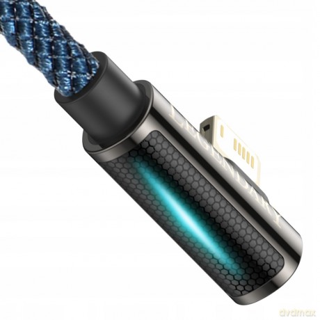 Baseus Legend Series Kabel kątowy USB - Lightning 2.4A 1m z diodą LED do iPhone