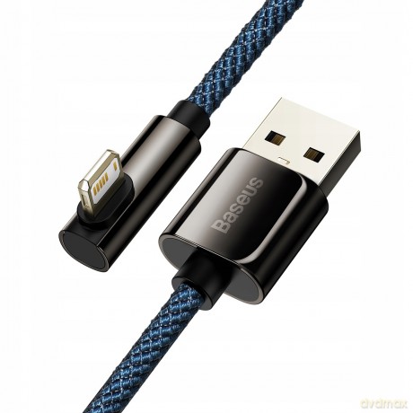 Baseus Legend Series Kabel kątowy USB - Lightning 2.4A 1m z diodą LED do iPhone