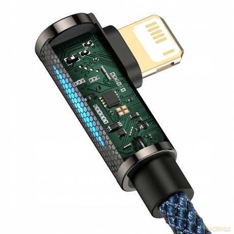 Baseus Legend Series Kabel kątowy USB - Lightning 2.4A 1m z diodą LED do iPhone
