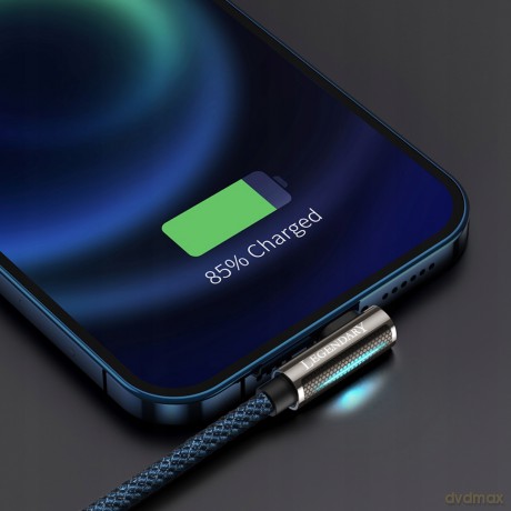 Baseus Legend Series Kabel kątowy USB - Lightning 2.4A 1m z diodą LED do iPhone