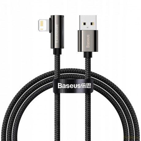 Baseus Legend Series Kabel kątowy USB - Lightning 2.4A 1m z diodą LED do iPhone