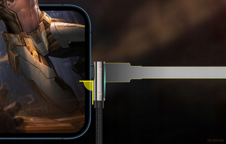 Baseus Legend Series Kabel kątowy USB - Lightning 2.4A 1m z diodą LED do iPhone