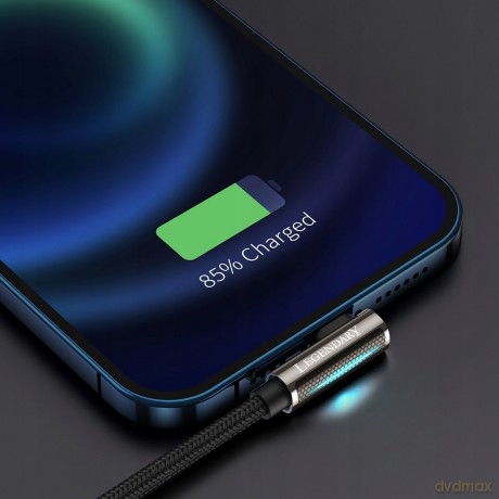 Baseus Legend Series Kabel kątowy USB - Lightning 2.4A 1m z diodą LED do iPhone