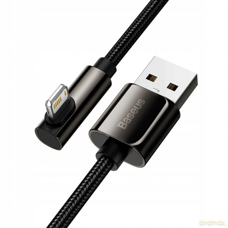 Baseus Legend Series Kabel kątowy USB - Lightning 2.4A 2m z diodą LED do iPhone