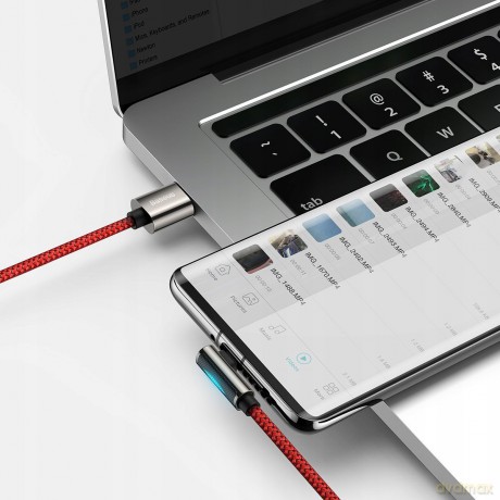 Baseus Legend Series Kabel kątowy USB - Type-C 66W 6A do Huawei Xiaomi Honor