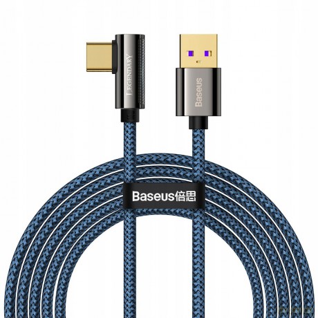 Baseus Legend Series Kabel kątowy USB - Type-C 66W 6A do Huawei Xiaomi Honor