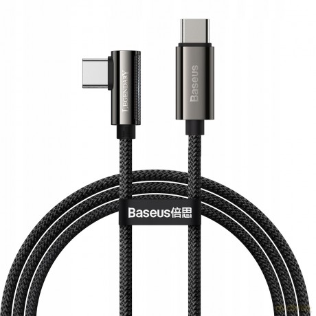Baseus Legend Series Kabel kątowy USB-C Type-C 100W 20V/5A 1m z diodą LED Power Delivery QC 4.0