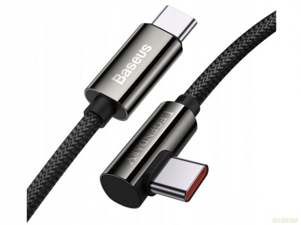 Baseus Legend Series Kabel kątowy USB-C Type-C 100W 20V/5A 2m z diodą LED Power Delivery QC 4.0