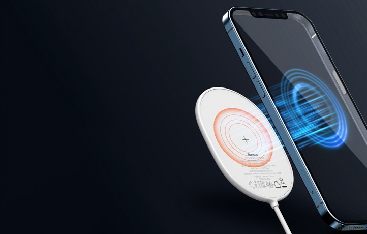 Baseus Light Magnetic Uniwersalna ładowarka indukcyjna bezprzewodowa Qi 15W MagSafe do iPhone 12