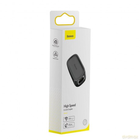 Baseus Line Coupler Łącznik kabli przedłużacz beczka LAN RJ45 EOL
