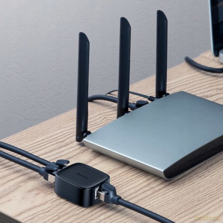 Baseus Line Coupler Łącznik kabli przedłużacz beczka LAN RJ45 EOL