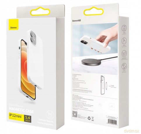 Baseus Liquid Silica Magnetic Case Etui magnetyczne Mag Case obudowa do iPhone 12 Mini 5.4''