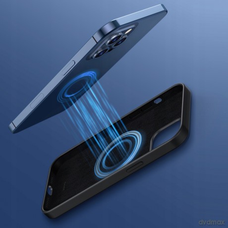 Baseus Liquid Silica Magnetic Case Etui magnetyczne Mag Case obudowa do iPhone 12 Pro Max 6.7''
