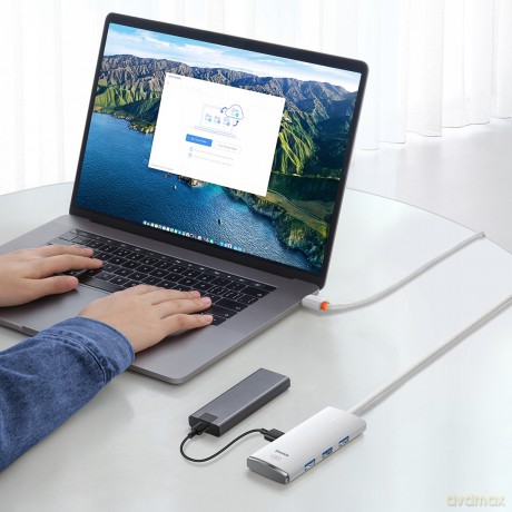 Baseus Lite Series 4-Port HUB adapter rozdzielacz USB - USB 3.0 *4 200cm