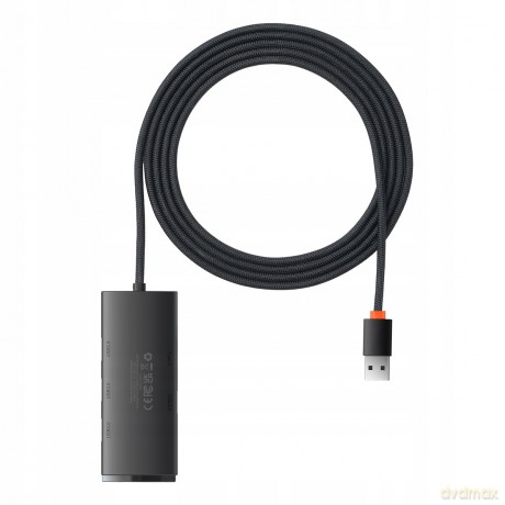Baseus Lite Series 4-Port HUB adapter rozdzielacz USB - USB 3.0 *4 200cm