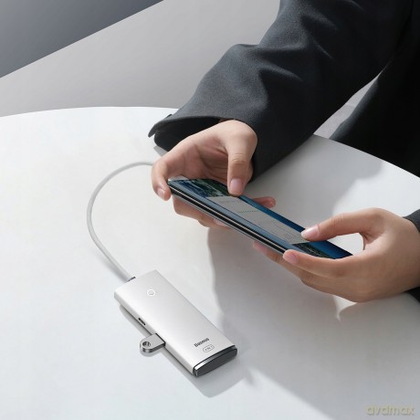 Baseus Lite Series 4-Port HUB adapter rozdzielacz USB - USB 3.0 *4 25cm
