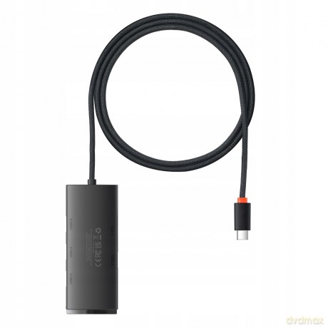 Baseus Lite Series 4-Port HUB adapter rozdzielacz USB-C - USB 3.0 *4 100cm