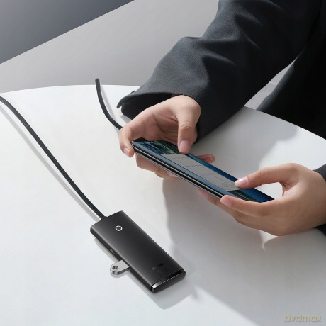 Baseus Lite Series 4-Port HUB adapter rozdzielacz USB-C - USB 3.0 *4 200cm