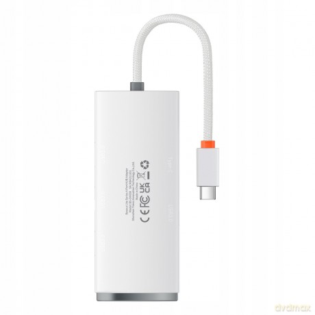Baseus Lite Series 4-Port HUB adapter rozdzielacz USB-C - USB 3.0 *4 25cm