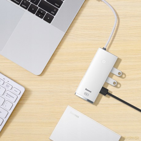 Baseus Lite Series 5-Port Adapter HUB USB-C 3x USB3.0 HDMI PD 100W