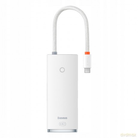 Baseus Lite Series 6-Port Adapter HUB USB-C 2x USB3.0 HDMI USB-C TF SD