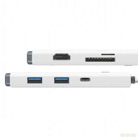 Baseus Lite Series 6-Port Adapter HUB USB-C 2x USB3.0 HDMI USB-C TF SD